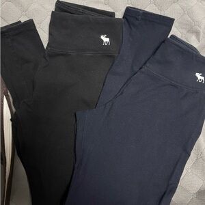Abercrombie Kids Black and Navy Leggings